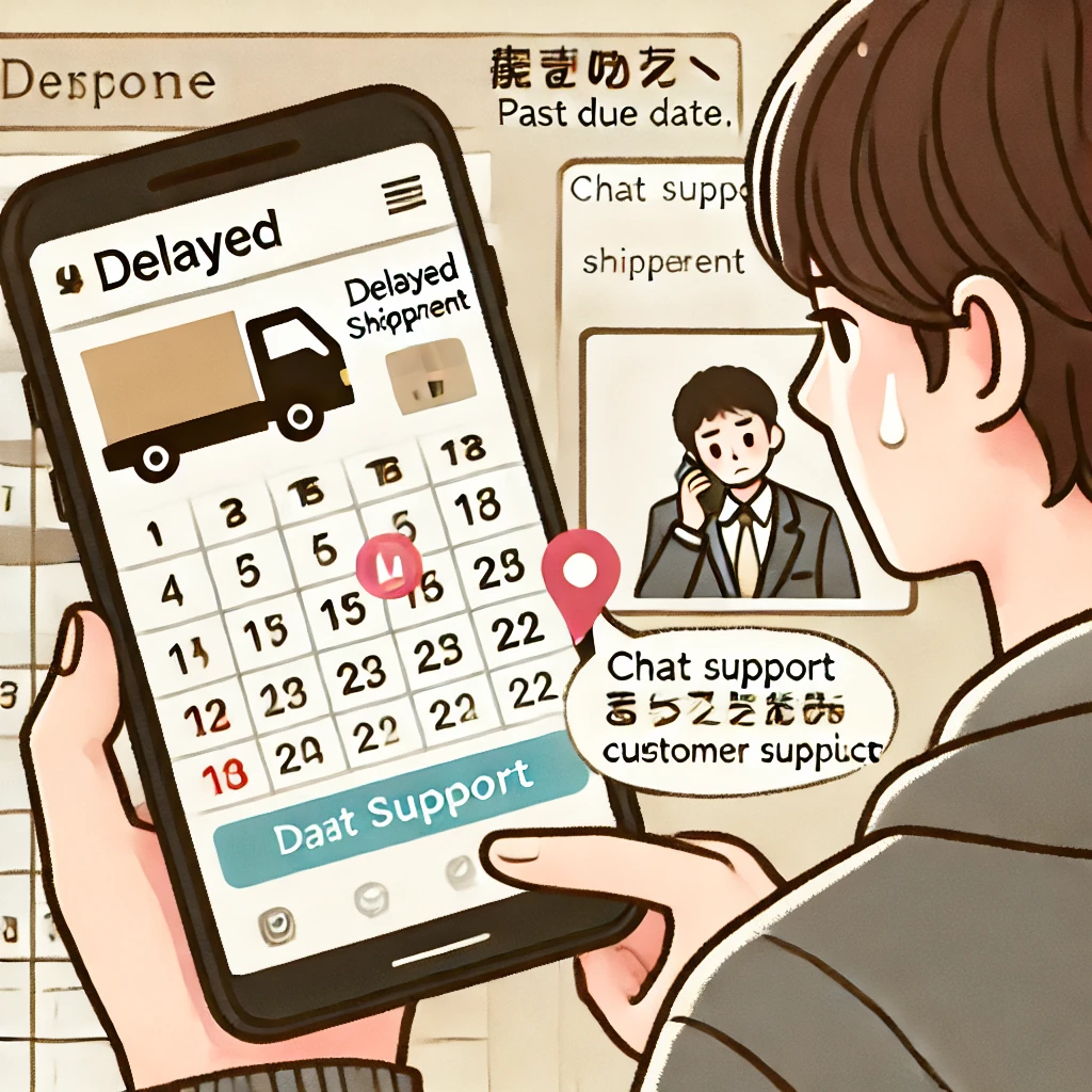 商品が発送されない場合の対処法