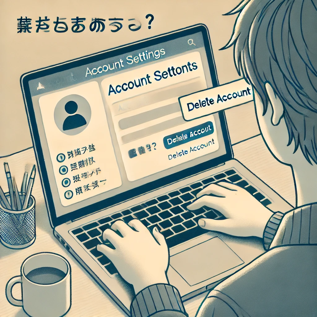 退会方法は？アカウント削除の手順
