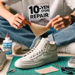 スニーカーの破れ修理は100均で解決！補修シートで簡単補強