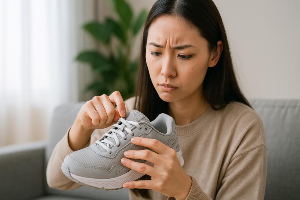 スニーカーのつま先がきついときの注意点