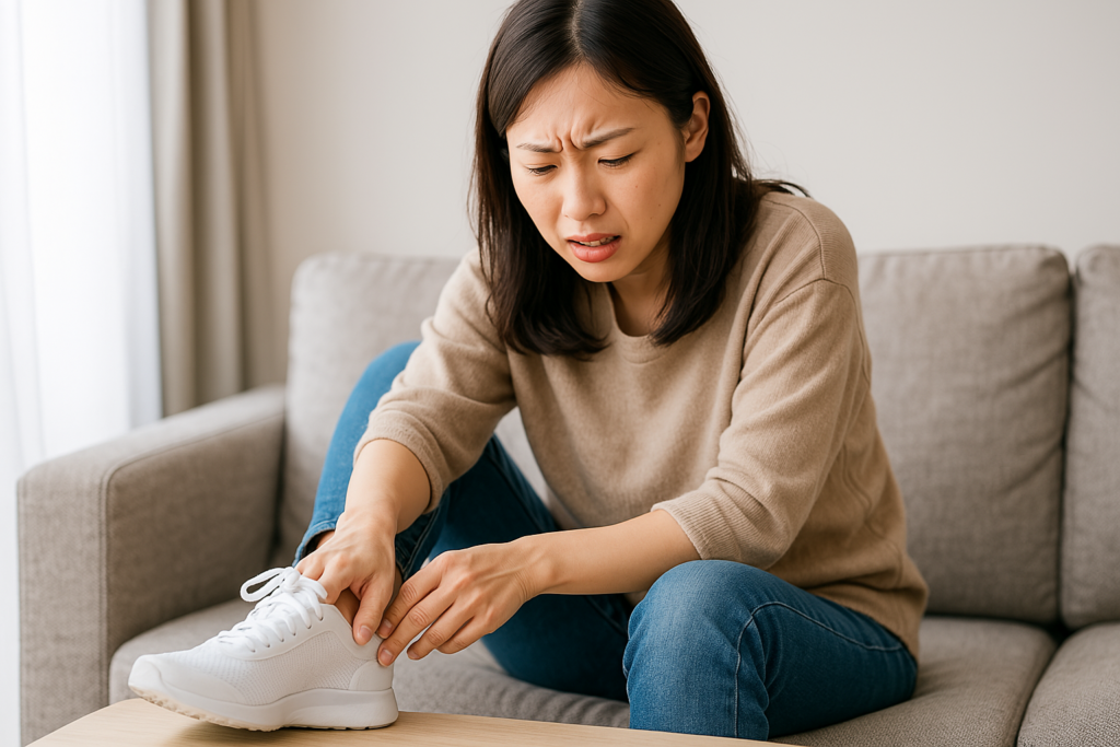 きついスニーカーを履く場合、どうしたらよいですか?
