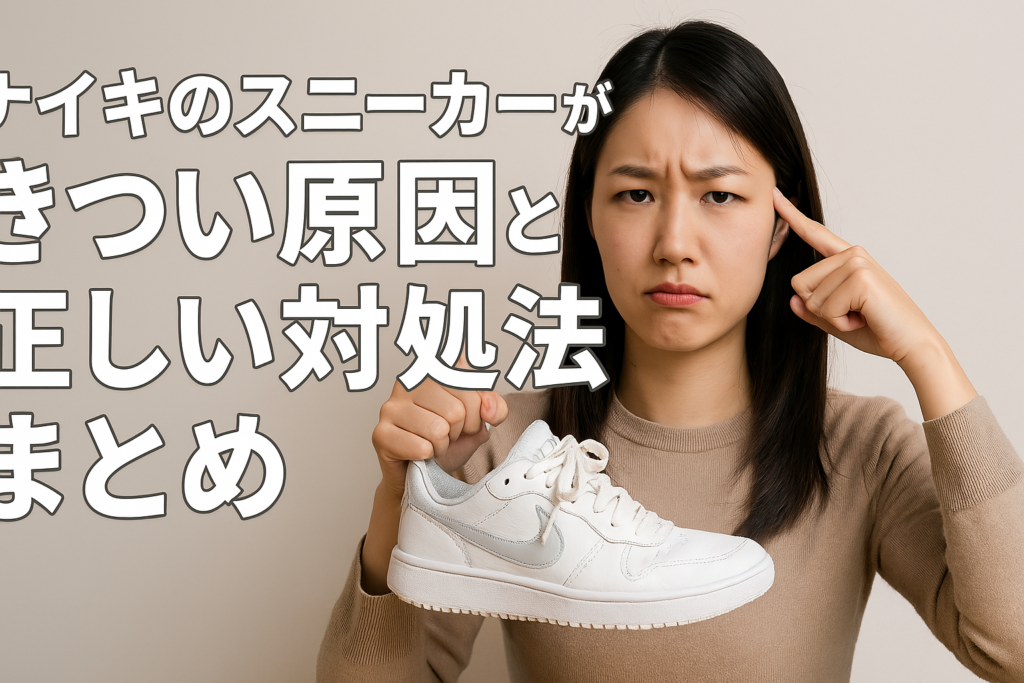 ナイキのスニーカーがきつい原因と正しい対処法まとめ