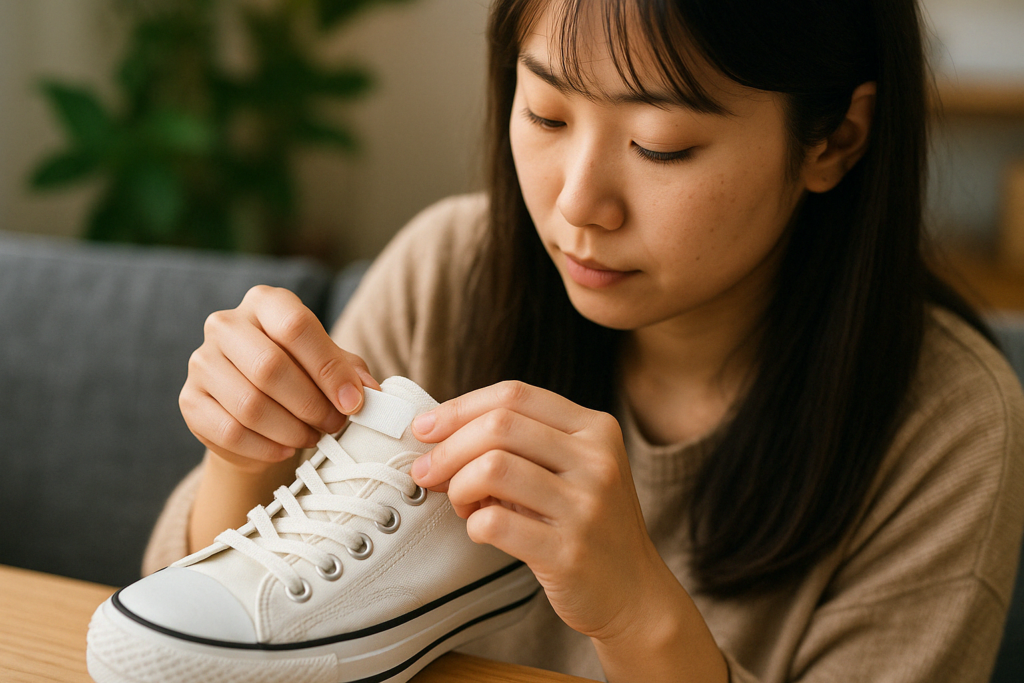 穴を開けずにベロを固定するアイデア