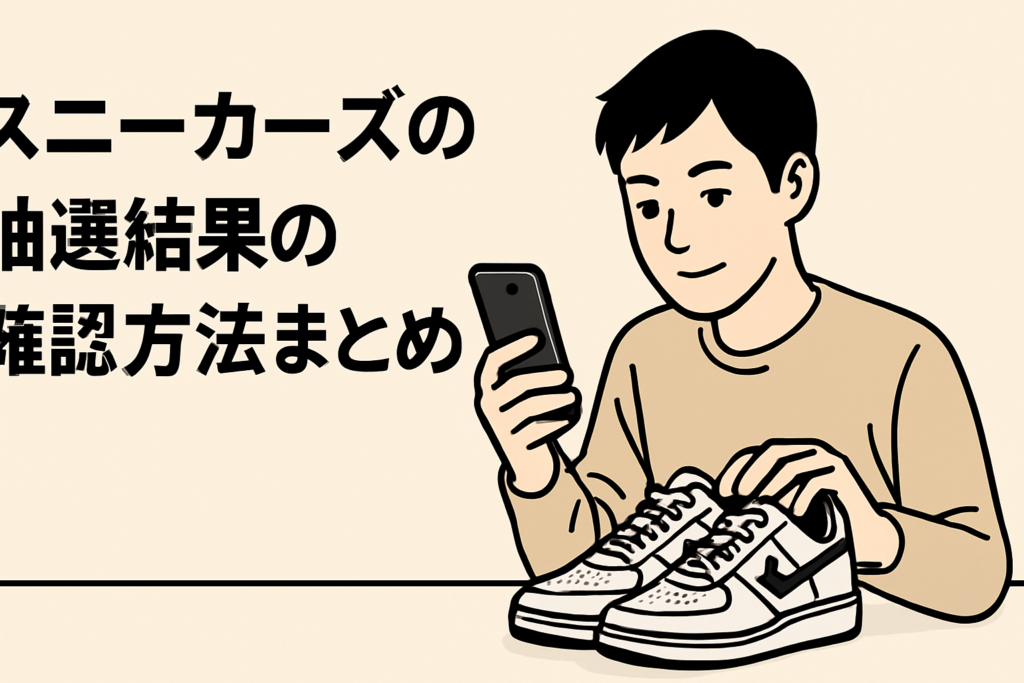 スニーカーズの抽選結果の確認方法まとめ
