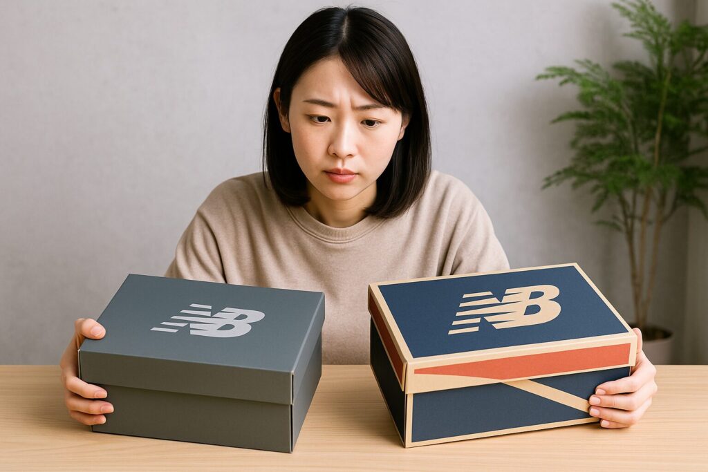 箱の違いでわかる正規品と並行輸入品