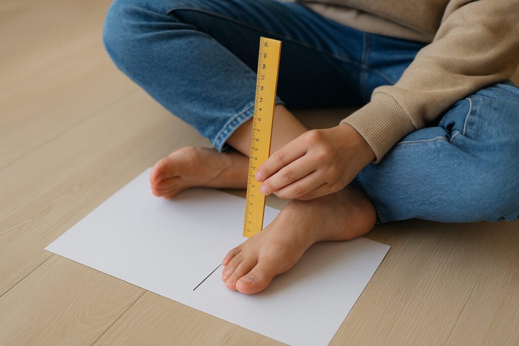 サイズ感を決める足の測り方