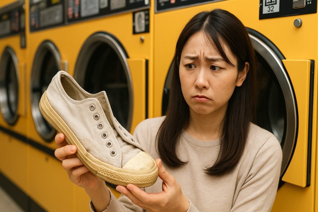 靴をコインランドリーで洗うデメリットは?