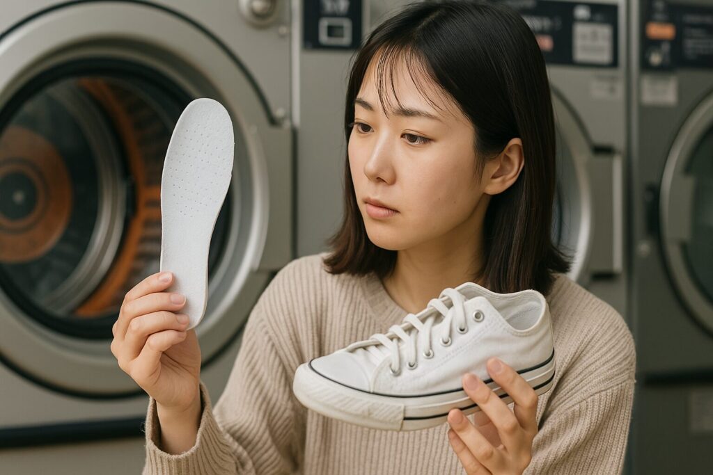 中敷きは外して一緒に洗うべき理由