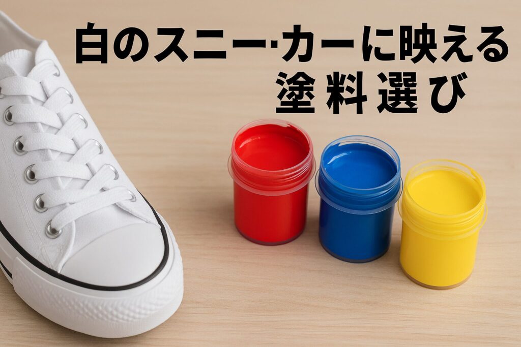 白のスニーカーに映える塗料選び
