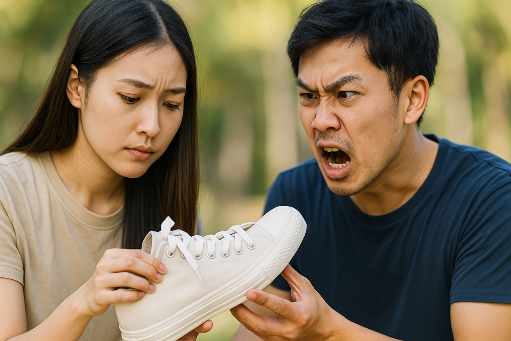 他人のスニーカーにペイントするのは違法ですか?