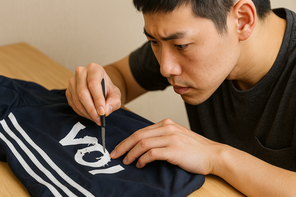 ユニフォームのプリントを自分で修理するには?