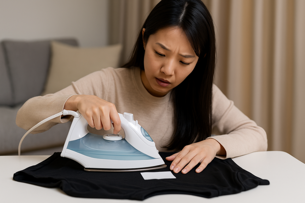 服のプリントをくっつける方法はありますか?