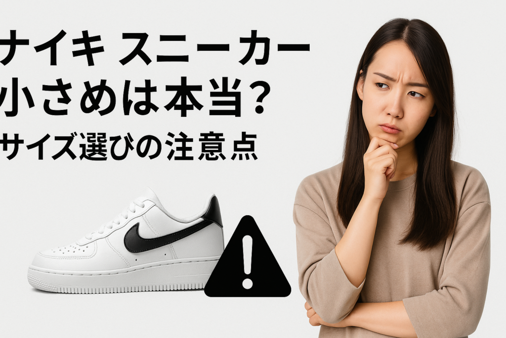 ナイキスニーカーが小さめは本当？サイズ選びの注意点