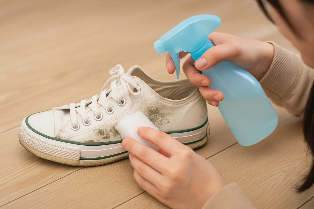スニーカーのカビ取りでのワイドハイターの使い方と注意点