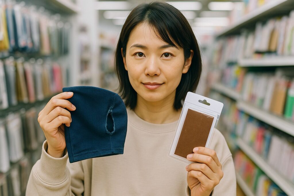 破れ修理:100均セリアの便利グッズ