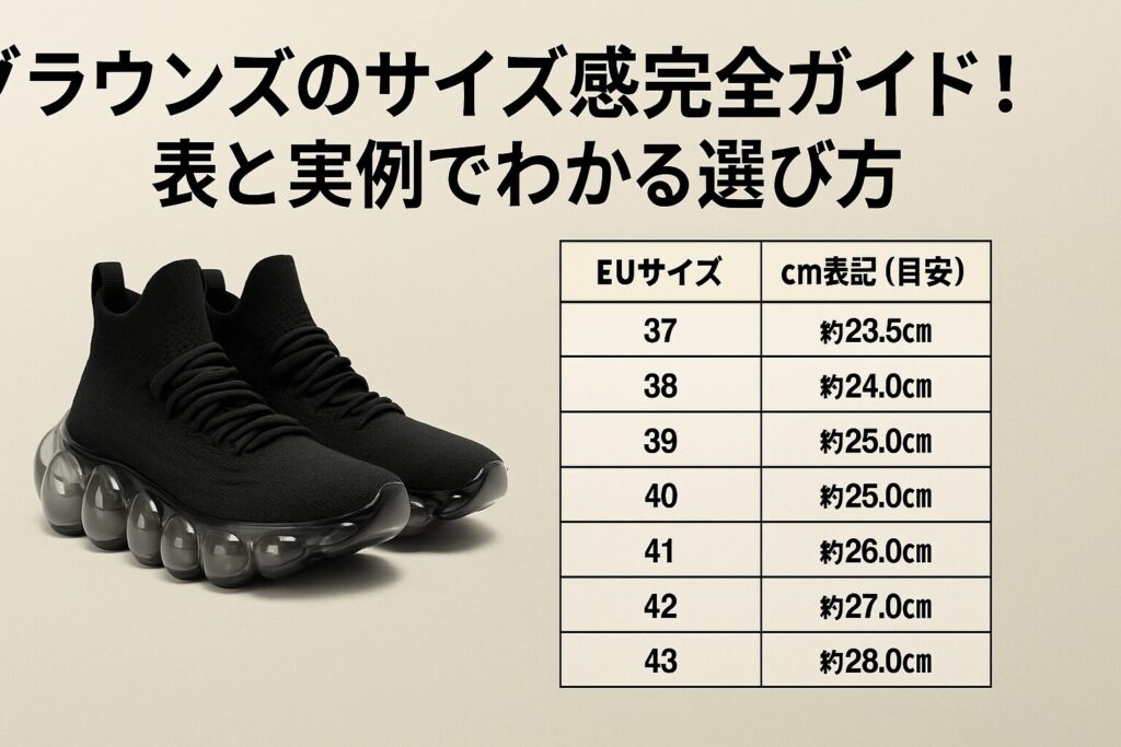 グラウンズのサイズ感完全ガイド！表と実例でわかる選び方
