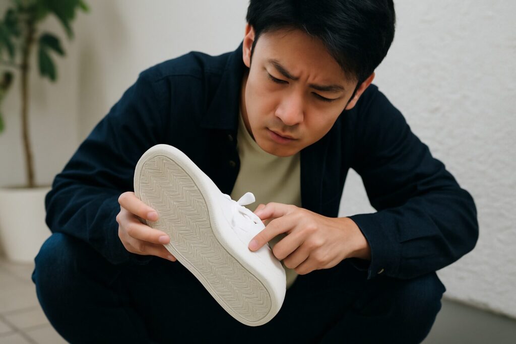 スニーカーの靴底キュッキュッ音の抑え方