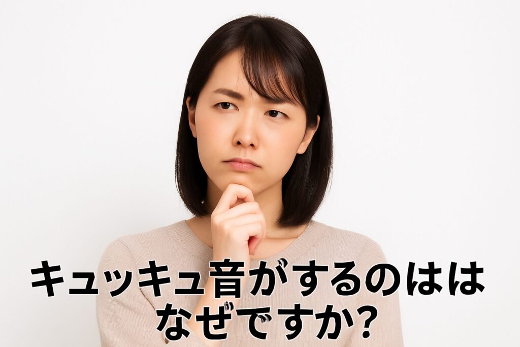 キュッキュ音がするのはなぜですか?