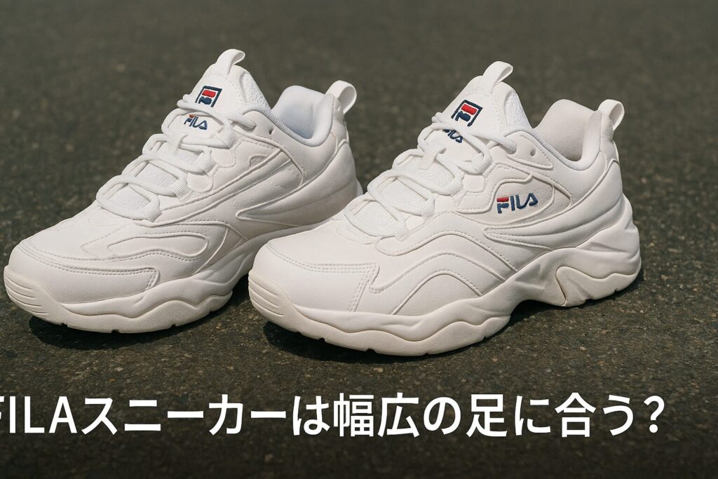 FILAスニーカーは幅広の足に合う?