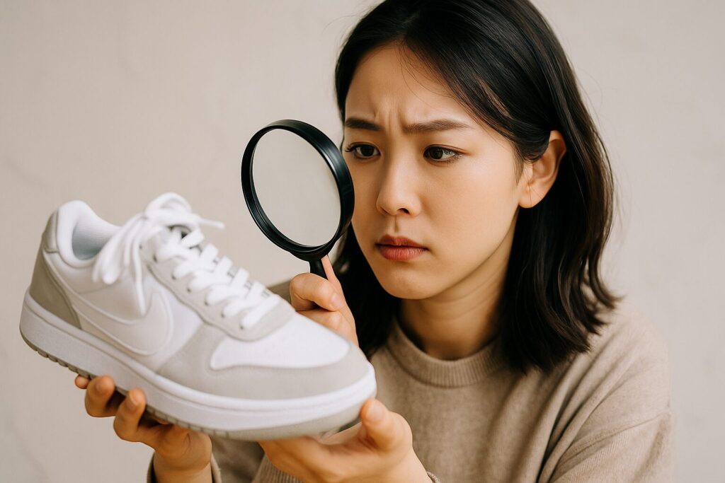 本物のスニーカーの見分け方は?