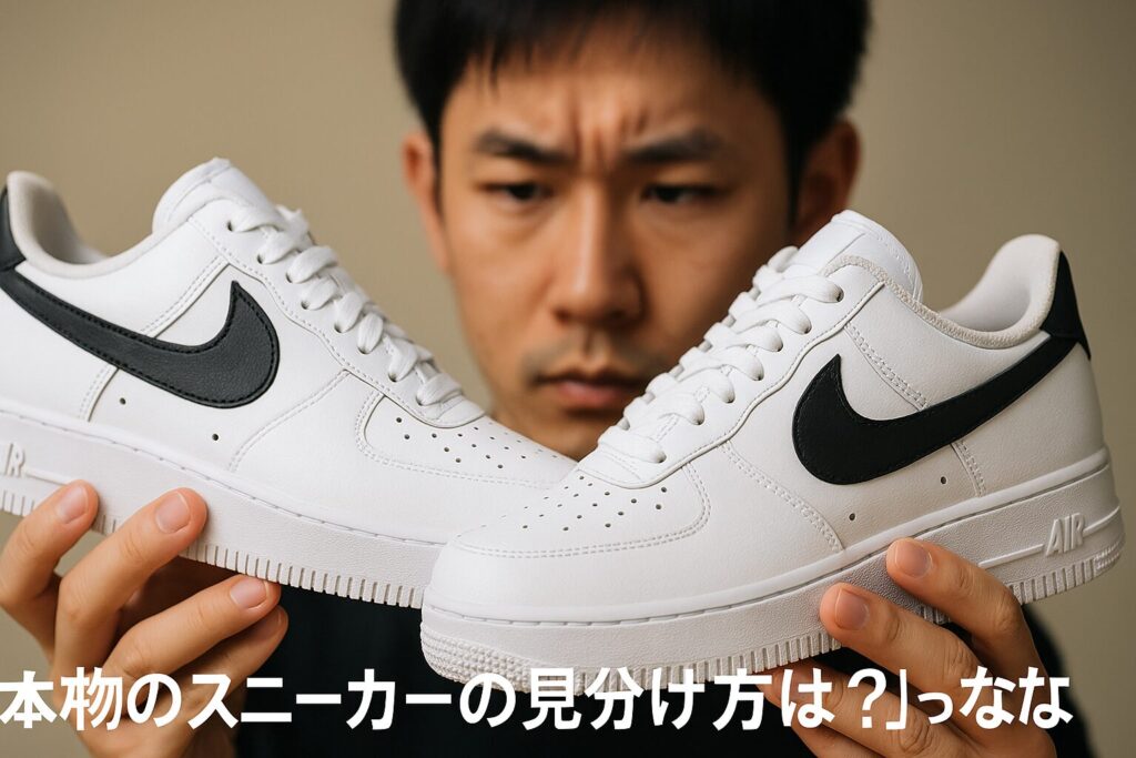 ナイキエアフォース1の本物と偽物の見分け方は?