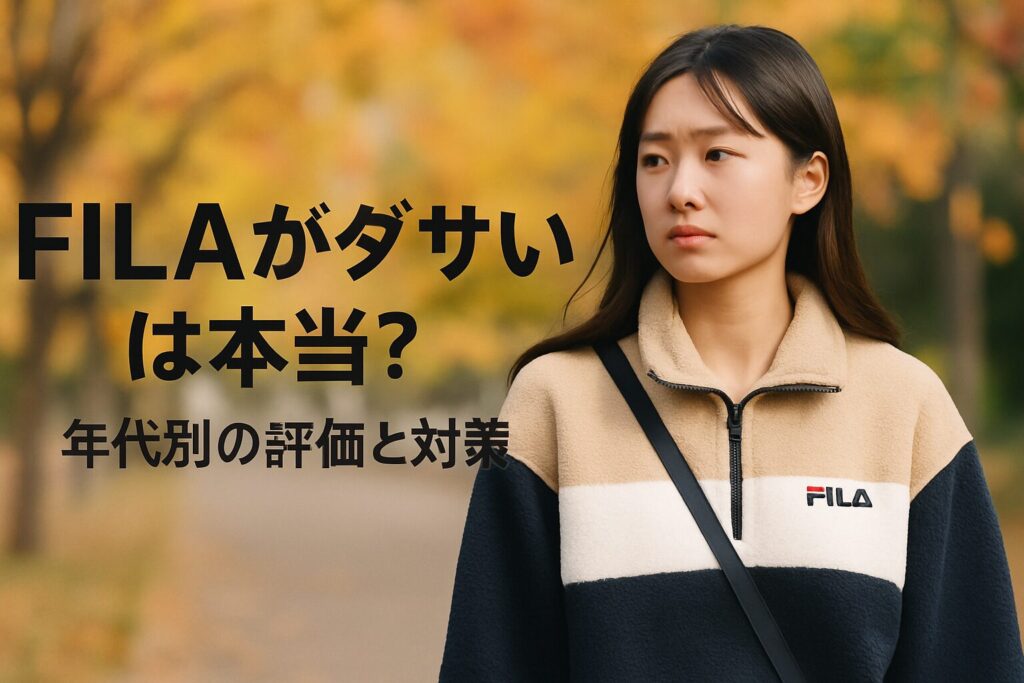 FILAがダサいは本当？年代別の評価と対策