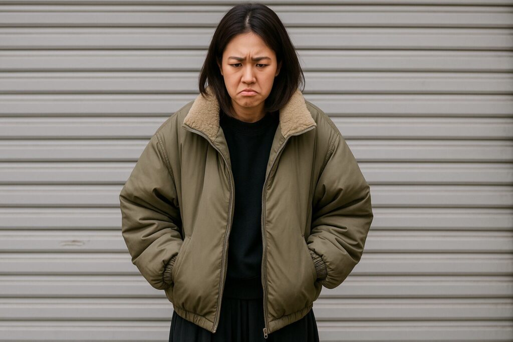 アウターのダサいと思われる着方