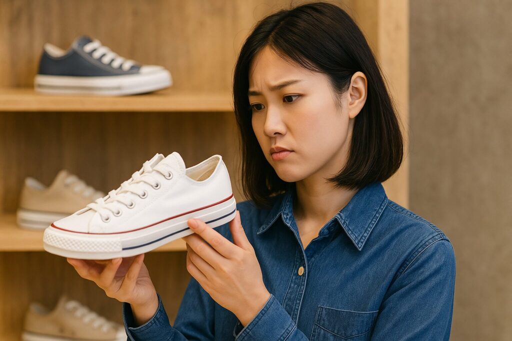 コンバースの23cmサイズは小さいのか?
