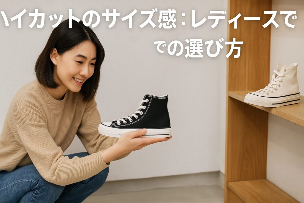 ハイカットのサイズ感:レディースでの選び方