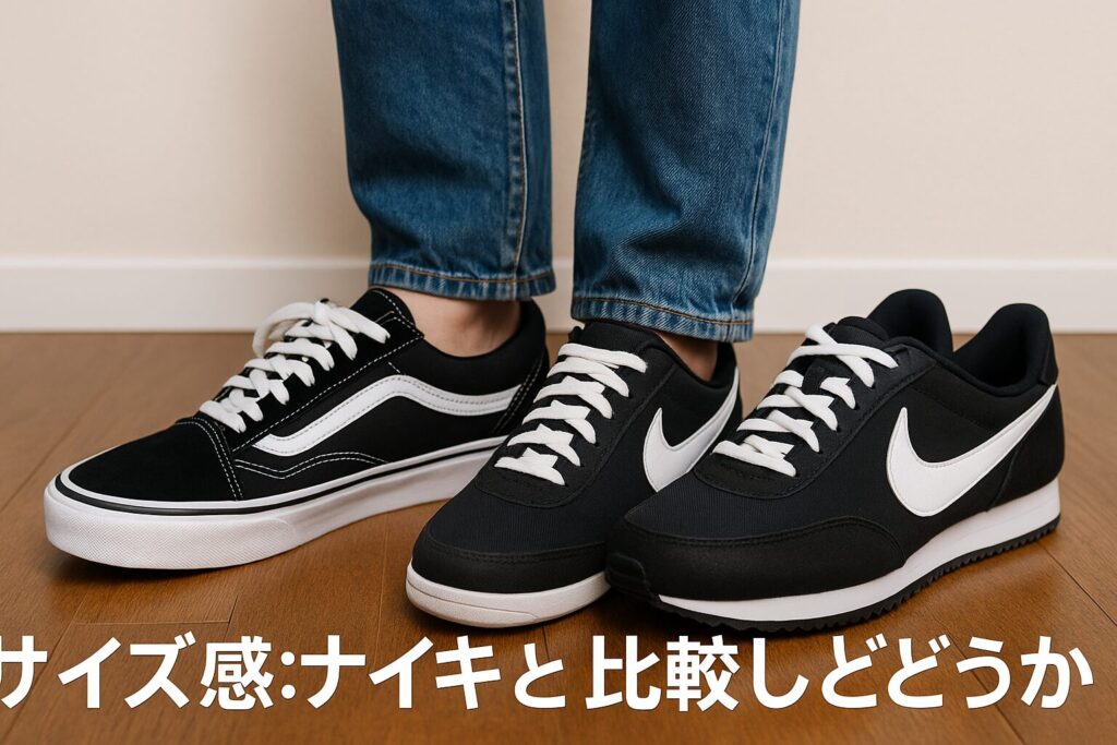 サイズ感:ナイキと比較してどうか