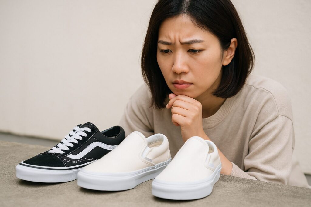 スリッポンやオーセンティックの注意点