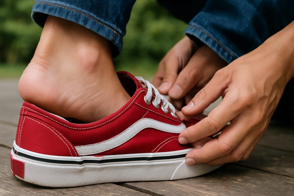 バンズでかかとが剥がれるのはなぜ起きる?