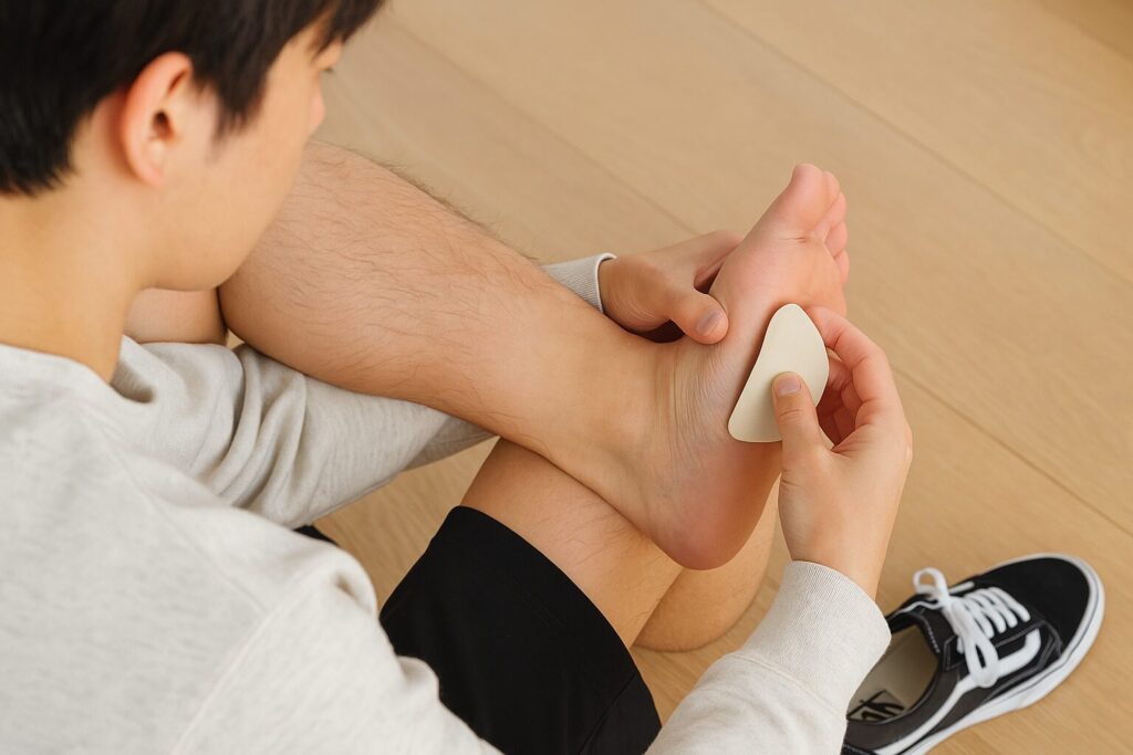 かかとパッドは痛み対策に効果ある?