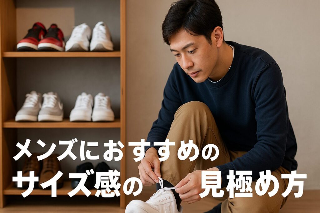 メンズにおすすめのサイズ感の見極め方