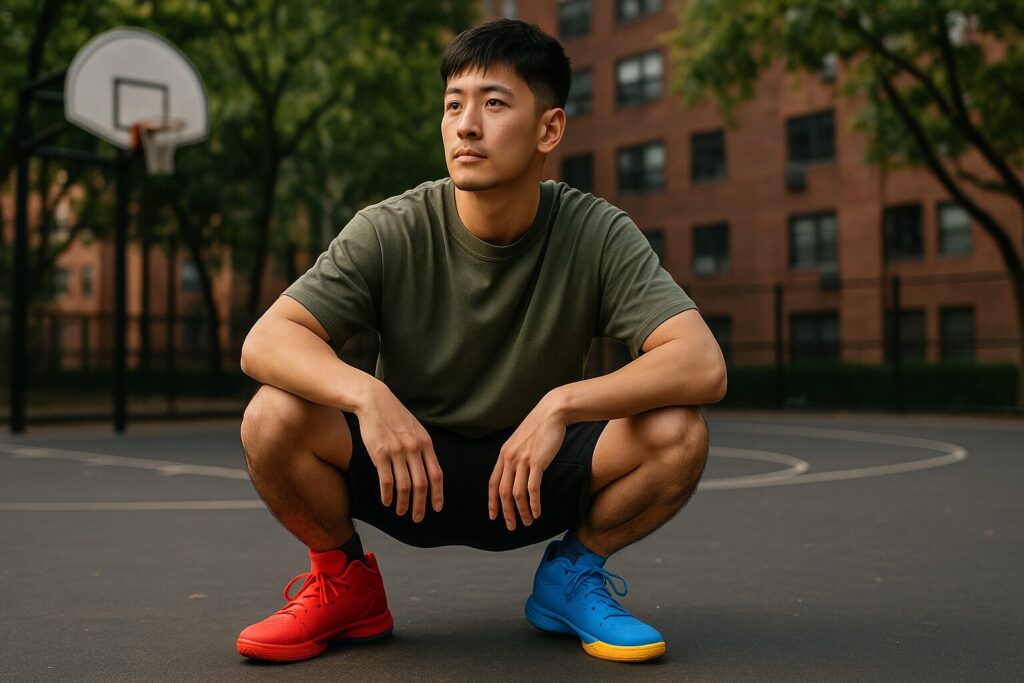 バッシュで左右色違いを楽しむスタイルとは
