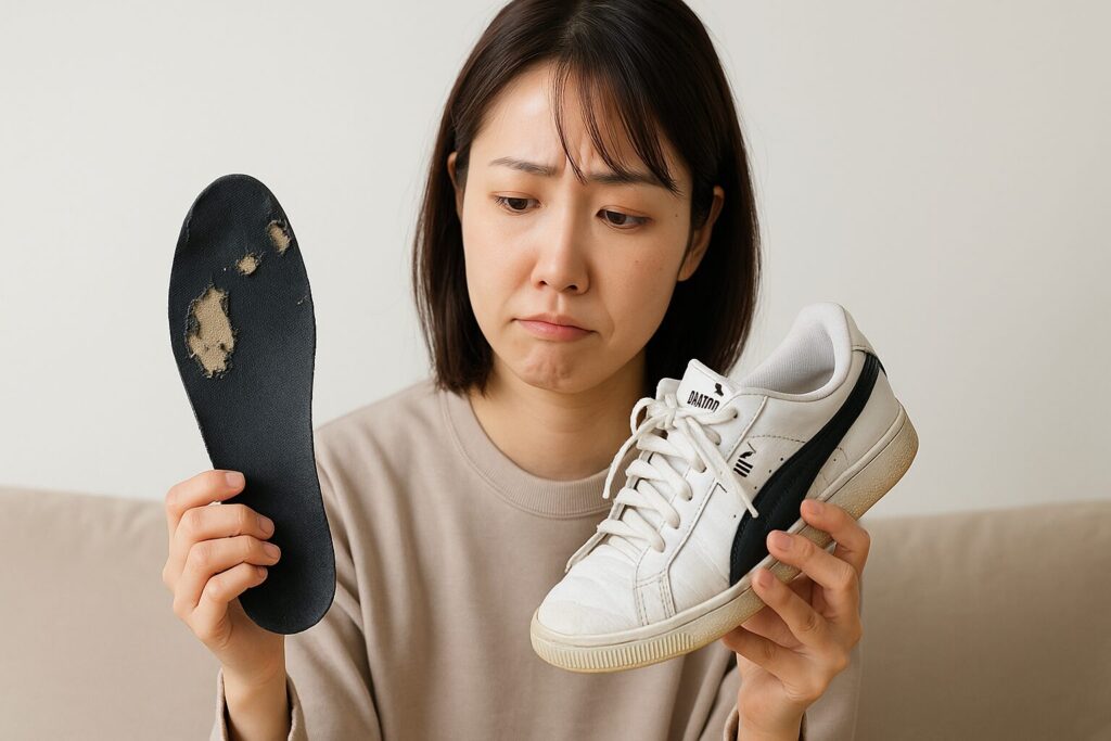 プーマの中敷きでボロボロになった時の対処ガイド