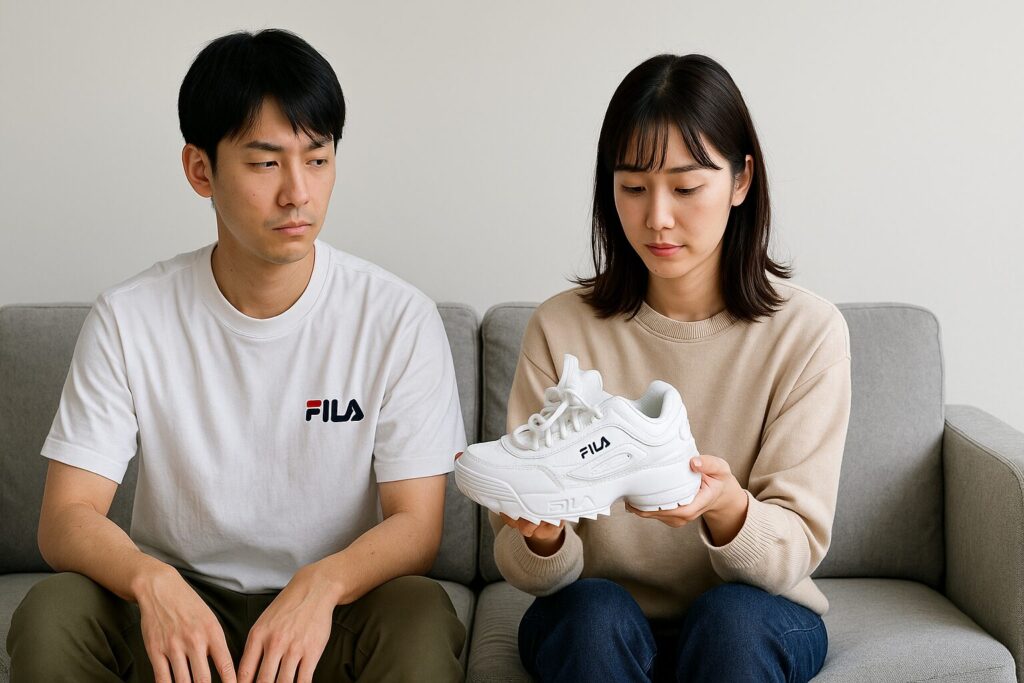 FILAの服とスニーカーのサイズ感は違う？