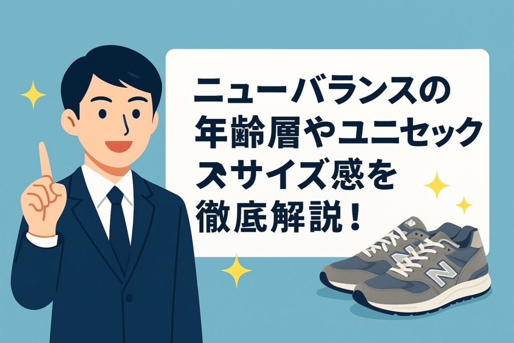 ニューバランスの年齢層やユニセックスのサイズ感を徹底解説！