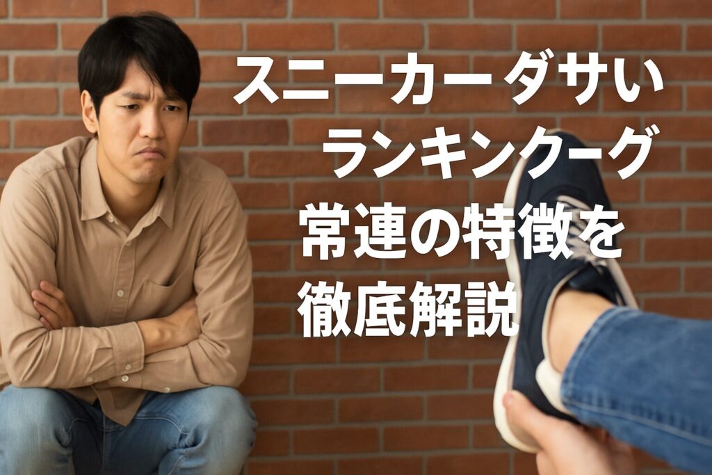 スニーカーのダサいランキング常連の特徴を徹底解説