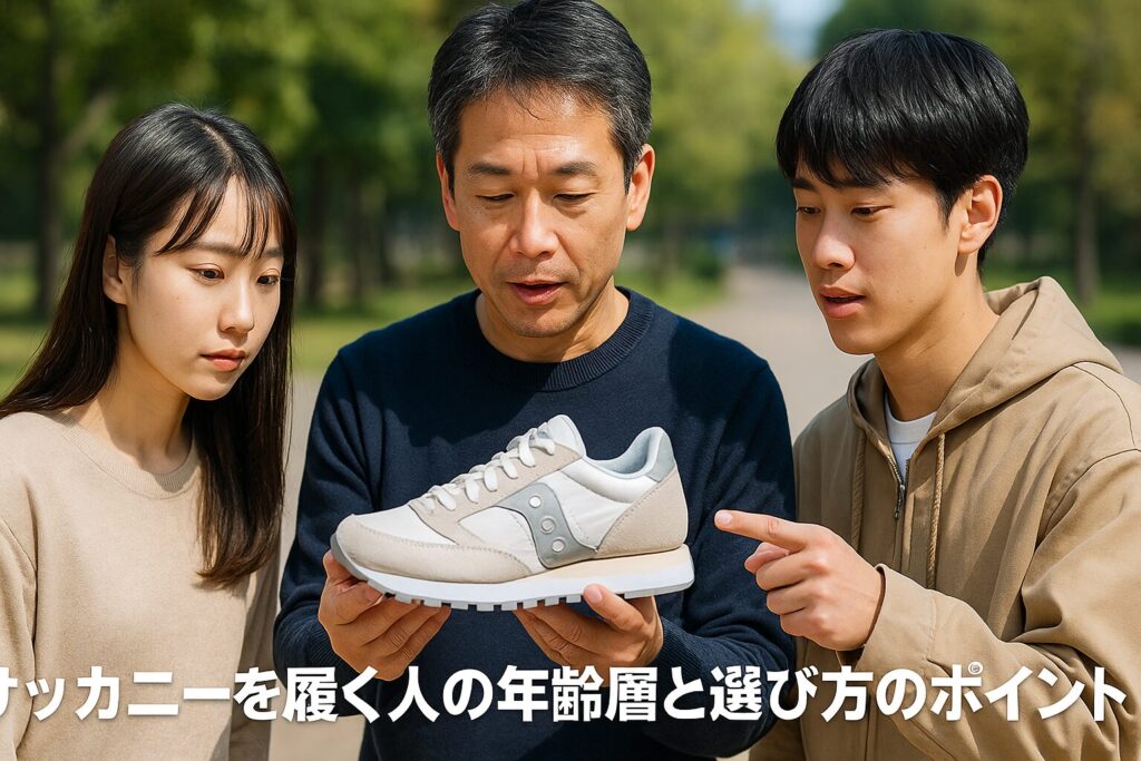 サッカニーを履く人の年齢層と選び方のポイント