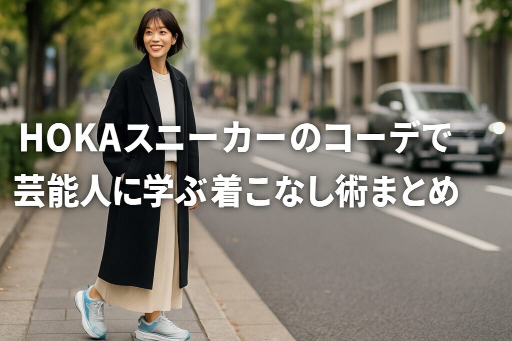 HOKAスニーカーのコーデで芸能人に学ぶ着こなし術まとめ
