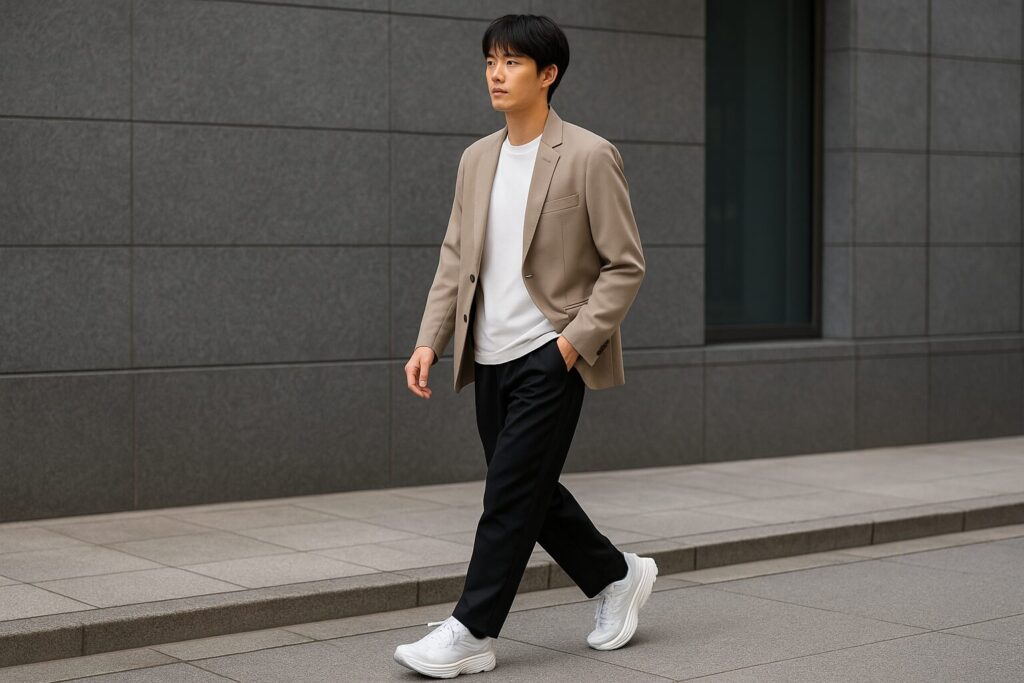 HOKAスニーカーのコーデで芸能人の着こなし術とは