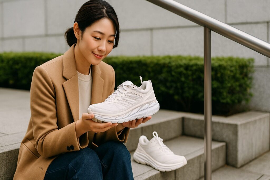 HOKAスニーカーのコーデで芸能人に学ぶ選び方