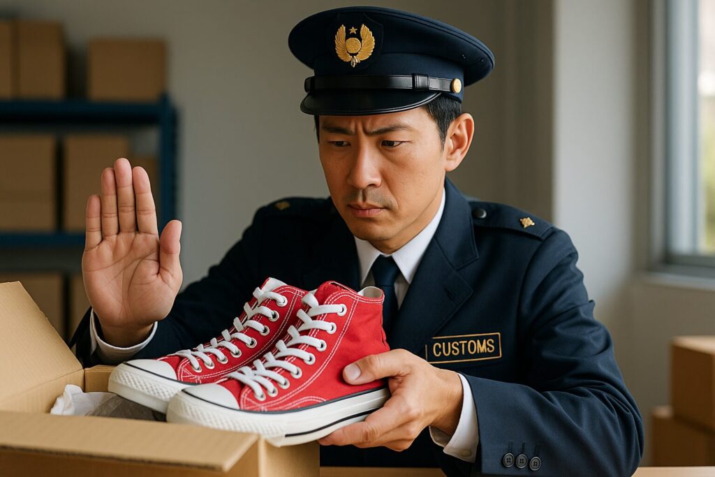 コンバースの輸入禁止の理由は何ですか？