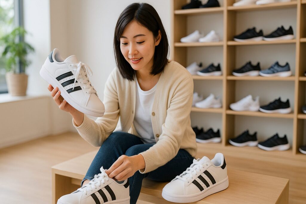 アディダススニーカーのサイズ感は大きめにするか？失敗しない選び方