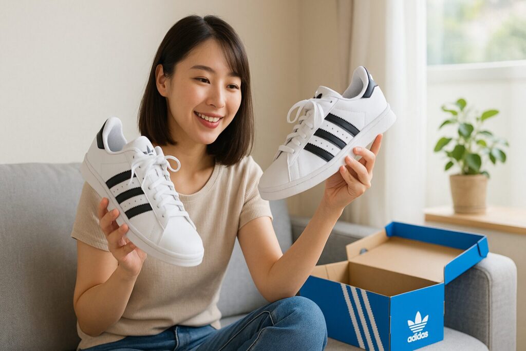 adidasレディースのサイズ選び