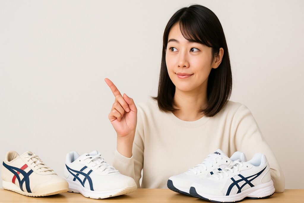 オニツカタイガーとアシックスが似ている印象と評価
