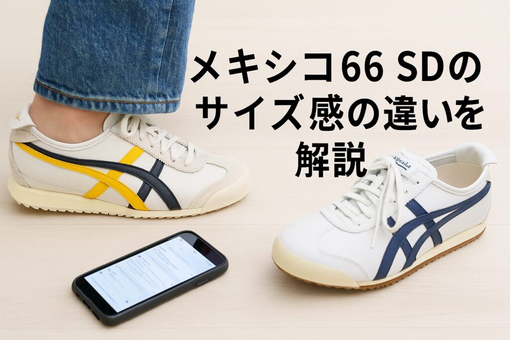 メキシコ66 SDのサイズ感の違いを解説