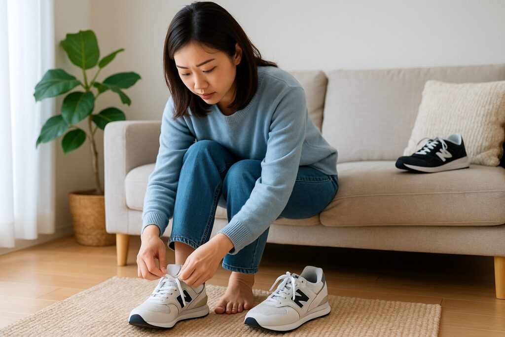 スニーカーのベロが中に入る対策ガイド