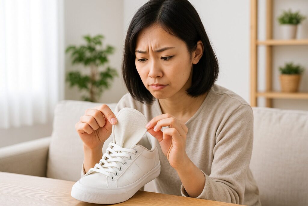 靴のベロが中に入る時の仕組み